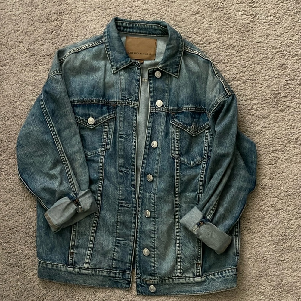 American Eagle Oversized Jean Jacket